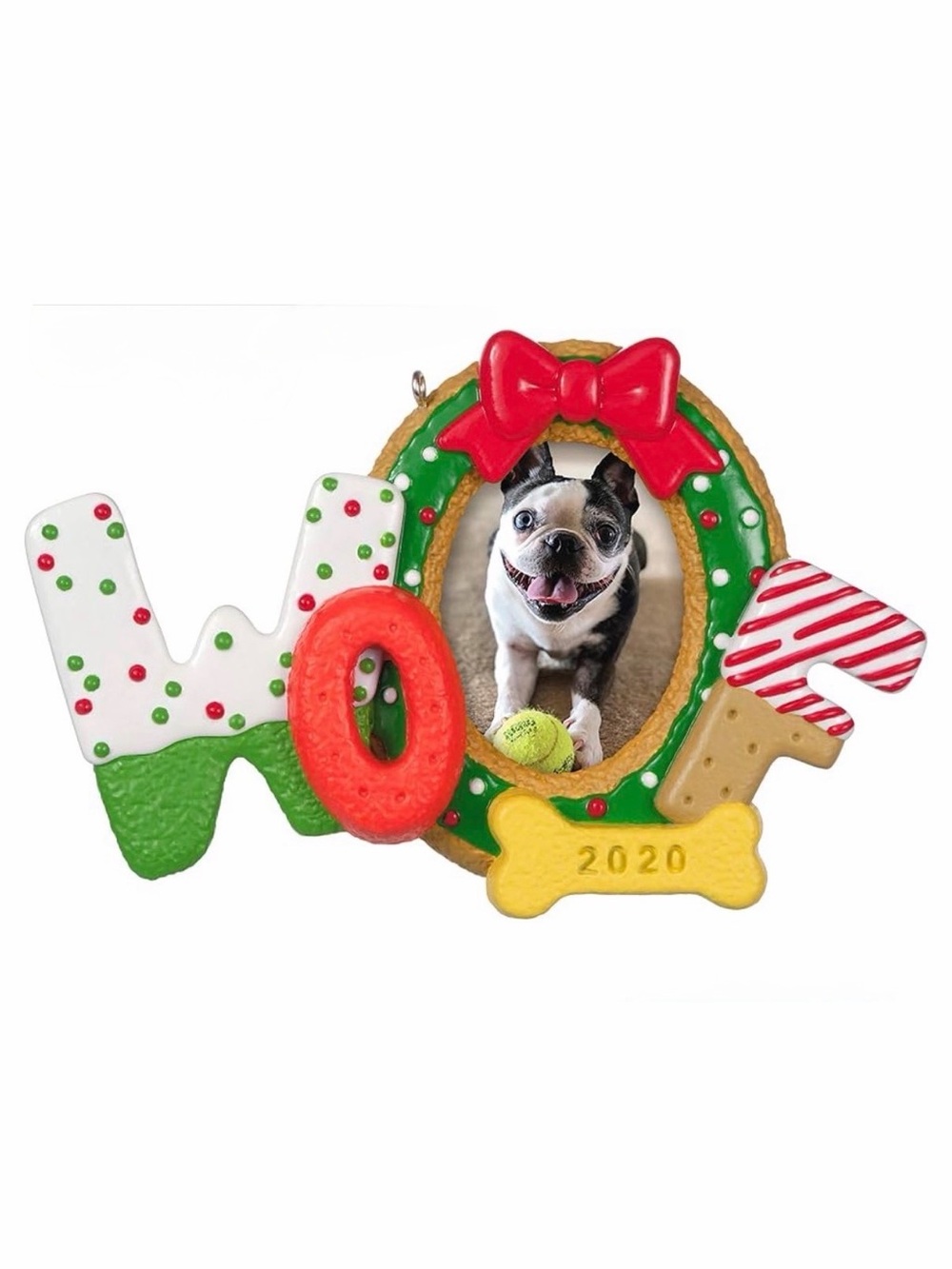 NIB 2020 Hallmark Keepsake Ornament "Woofy Christmas" Photo Holder QGO1724
